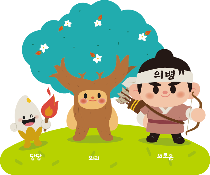 의로운 친구들 캐릭터
